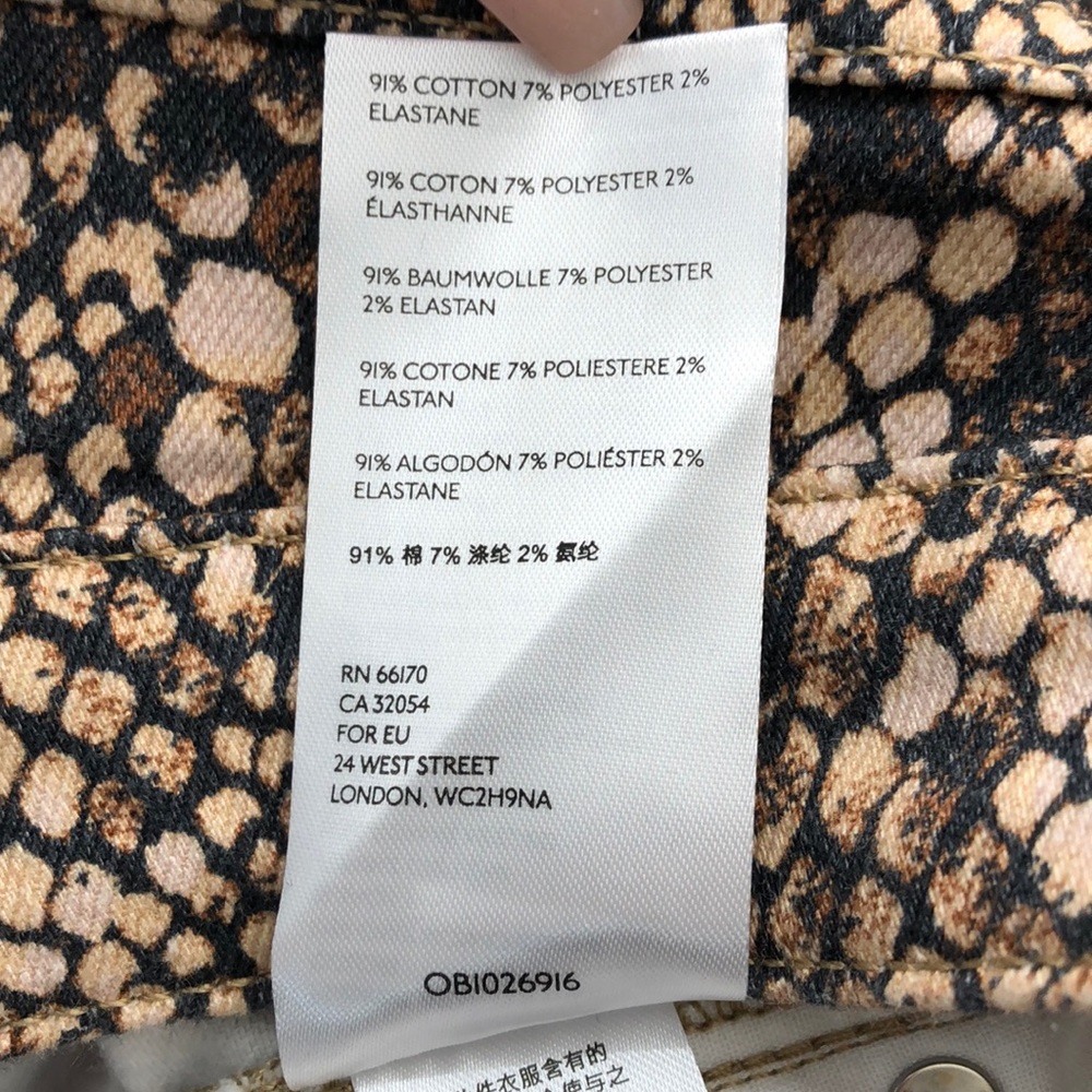 Free People Black Tan High Waist Leggings Jeans - Picture 11 of 11
